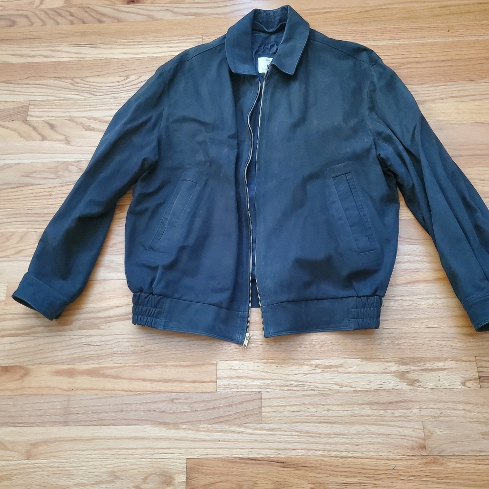 Men's black suede jacket